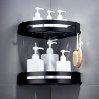 Black Bathroom Set Modern 1/2/3 - Piece Anti-Rust Bathroom Rack