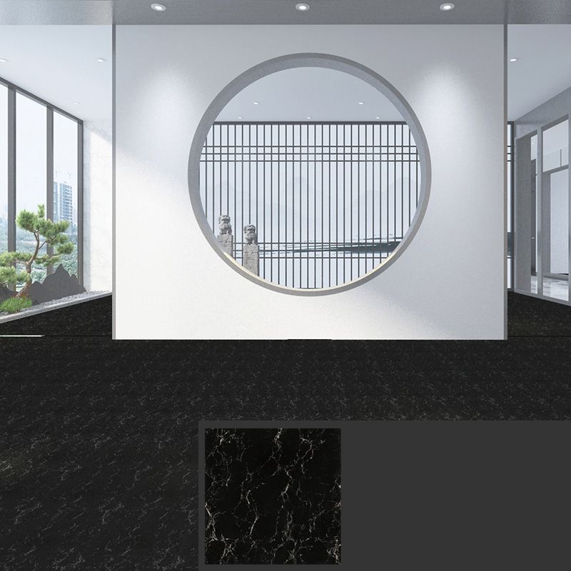 Patterned Vinyl Floor Self-adhesive Vinyl Floor with Square Edge