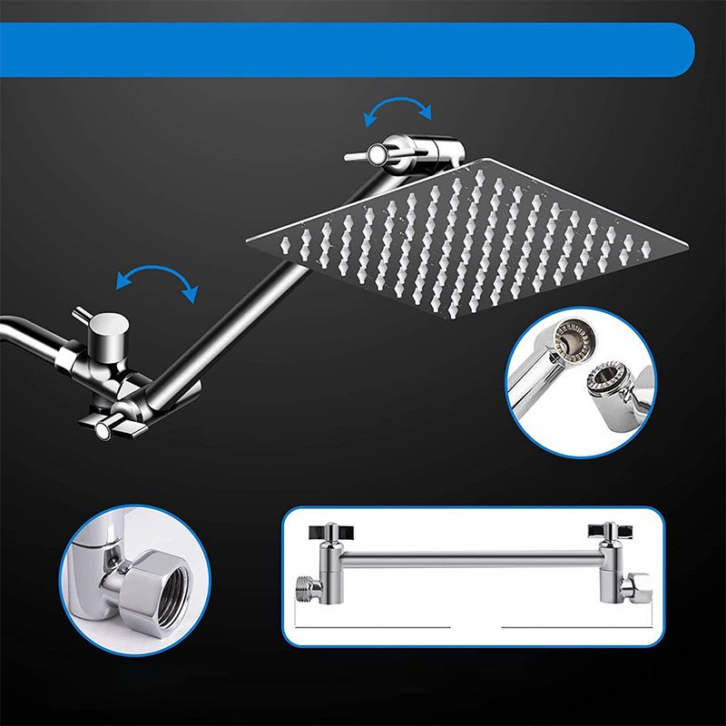 Modern shower combination spray 5 setting patterns handheld shower head with large shower head