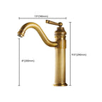 Farmhouse Widely Distributed Bathroom Faucet Vintage Single Hole Sink Faucet