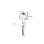 Adjustable Water Flow Showerhead Solid Color 3 Settings Round Handheld Shower