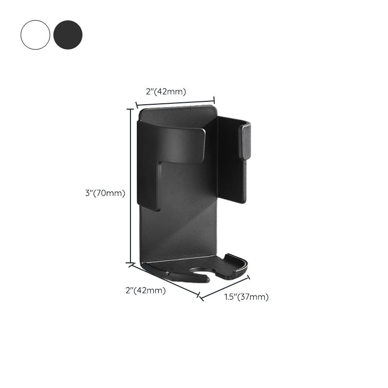 Modern Black/White 4-piece Bathroom Accessory Set, Toothbrush Holder
