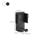 Modern Black/White 4-piece Bathroom Accessory Set, Toothbrush Holder