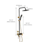 Modern adjustable swivel shower head metal shower fixture on the wall