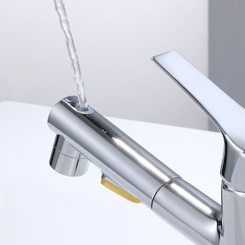 Modern Sink Faucet Uniform Color Metal Sink Bathroom Faucet