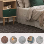 Living Spaces Square Vinyl Flooring Peel and Stick Fabric Look PVC Floor Covering
