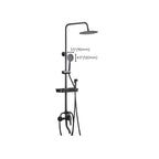 Modern adjustable water flow shower faucet shower hose shower system on the wall