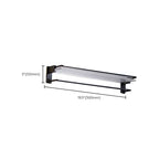 Modern bathroom accessory set bath shelf/towel holder & bathrobe hooks included