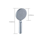 Silver Shower Head Combo Metal Modern 5 Spray Pattern Shower Heads