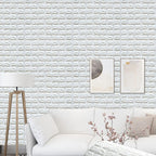 Modern Wall Shelf 3D Brick Bedroom and Living Room Wall Panels
