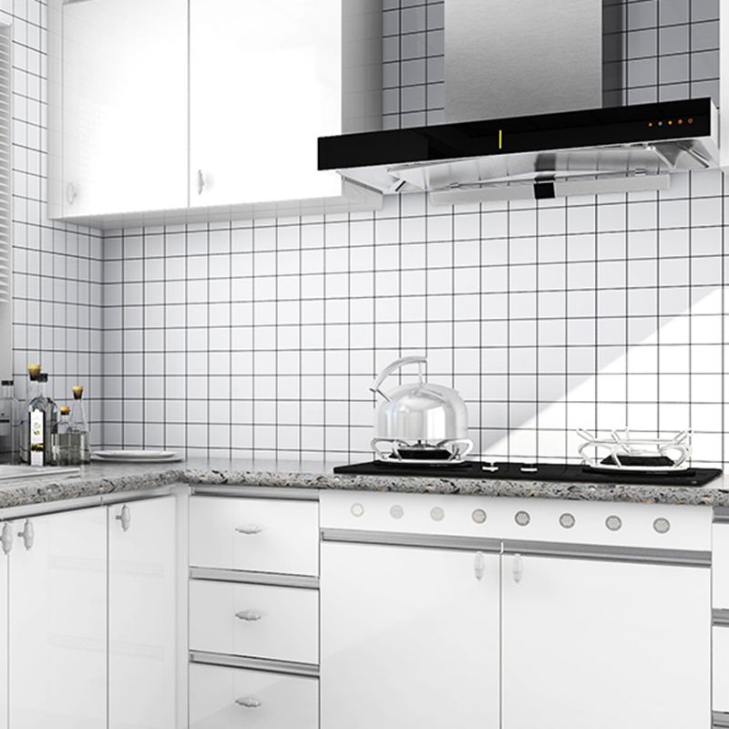 Single Tile Remove and Stick Back Wall Contemporary Kitchen Paper