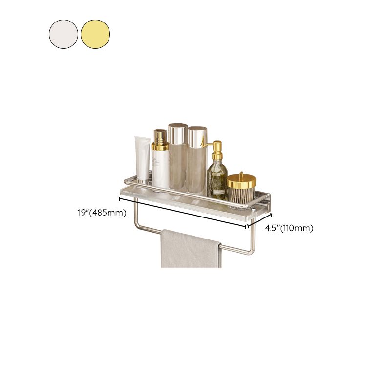 Modern Silver/Gold Bathroom Hardware Set Bathroom Shelf Bathroom Set