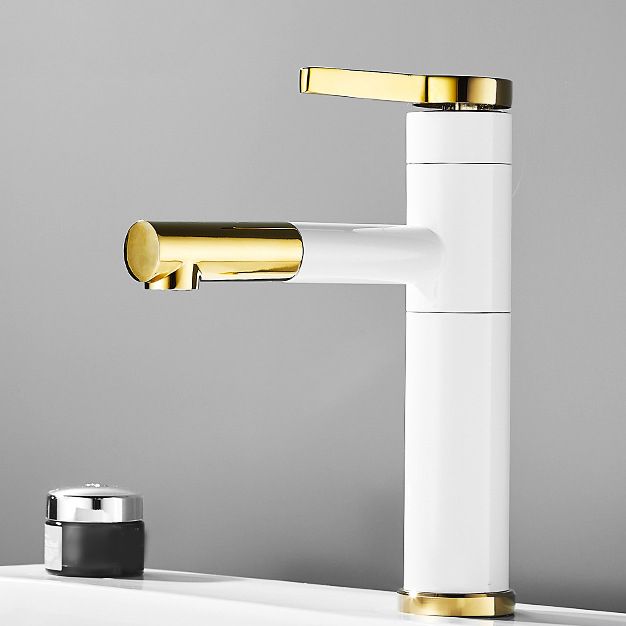 Lever handle faucet Glam Style with swivel spout for the bathroom