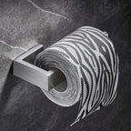 Stainless Steel Bathroom Set 4-Piece Modern Style Simple Bathroom Accessory Set