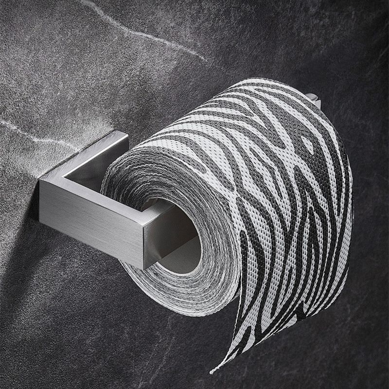 Stainless Steel Bathroom Set 4-Piece Modern Style Simple Bathroom Accessory Set