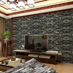 Industrial Wall Panel 3D Brick Wall Panels Waterproof Stickers Wall Tiles Set of 10