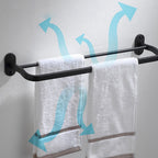 Modern Bathroom Accessory Set Bath Shelf Towel Holder Matte Black Bath Hardware Set