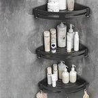 Modern Bathroom Hardware Set Bathroom Shelf Silver/Black Bathroom Accessories Set