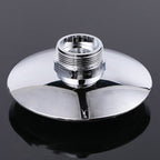 Round Shape Shower Head Modern Swiveling Wall Mounted Fixed Shower Head