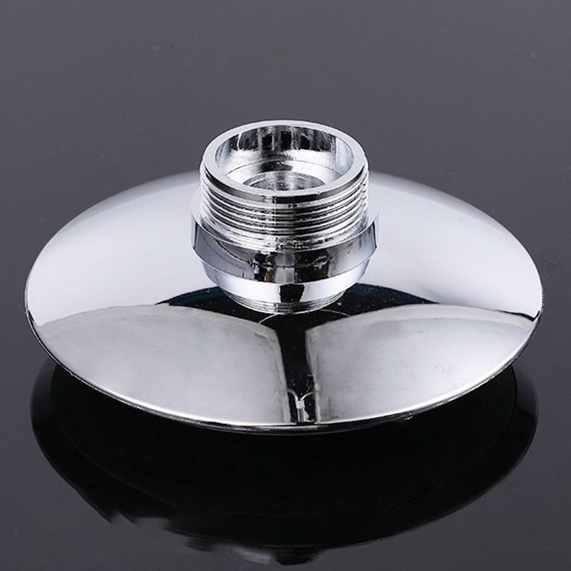 Round Shape Shower Head Modern Swiveling Wall Mounted Fixed Shower Head