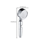 Contemporary Handheld Showerhead Round 3 Settings Sprayhead in Silver