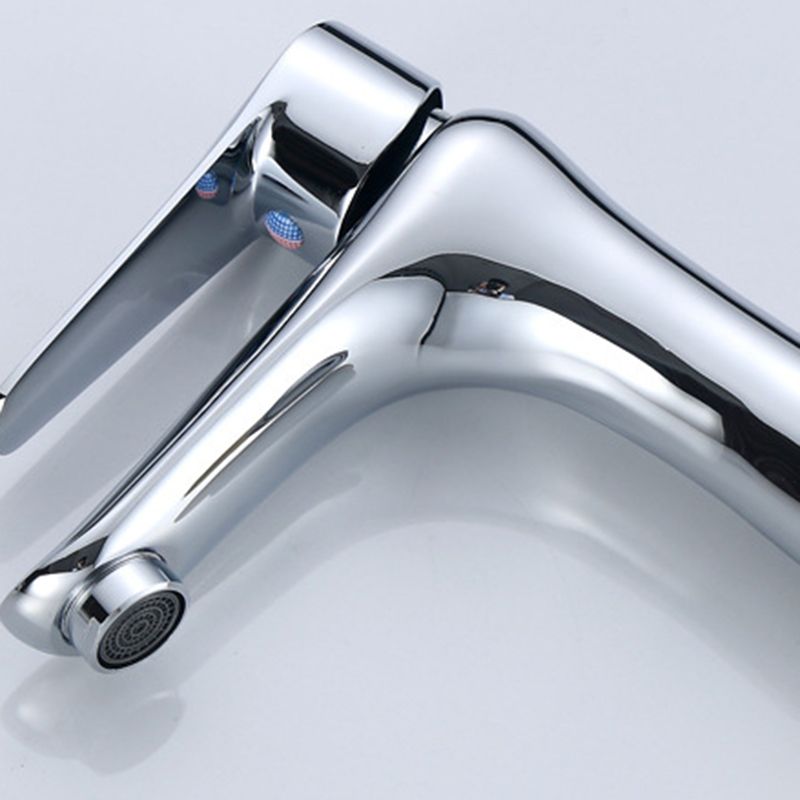 Single Hole Basin Tap Lever Handle 1 Hole Faucet for the Bathroom