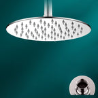 Black round fixed shower head Modern design wall-mounted shower head