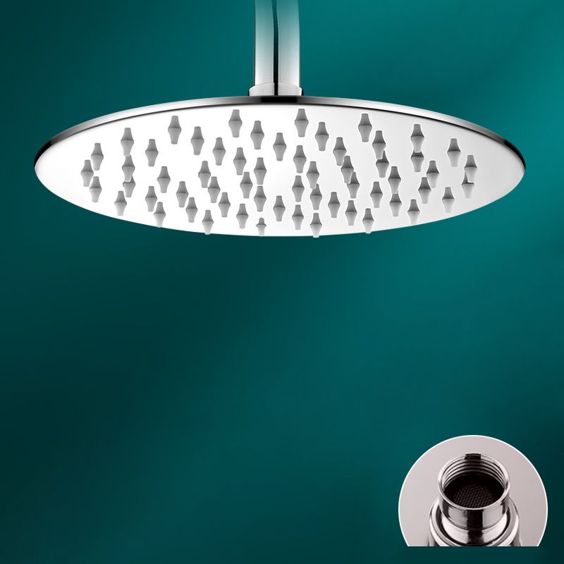 Black round fixed shower head Modern design wall-mounted shower head