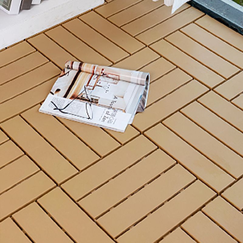 Modern Style WPC Flooring Corrosion Resistant Square Wood Floor