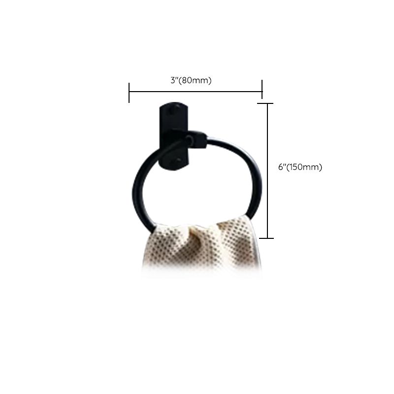 Modern Bathroom Accessory Set Black Soap Dish Bath Shelf Bathroom Set