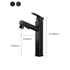 Contemporary bathroom sink faucet single-handle swivel spout sink faucet
