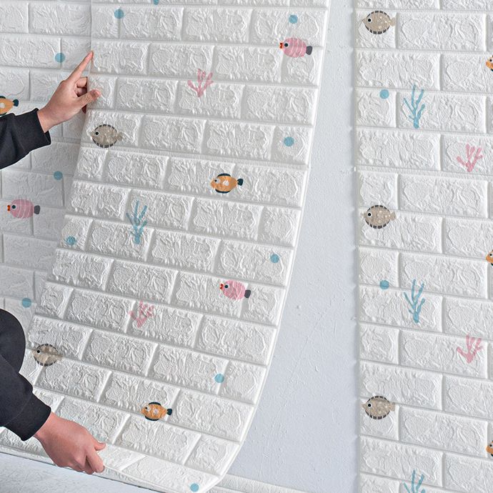 Industrial Wall Panel 3D Printing Bathroom Wall Panels in White