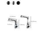 Contemporary Sink Faucet Plian Low Arc Brass Centerset Sink Faucet