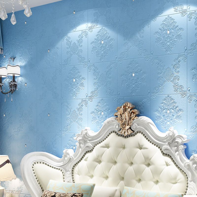 Glam Style Foam Wall Panel Living Room 3D Embossed Waterproof Wall Panel