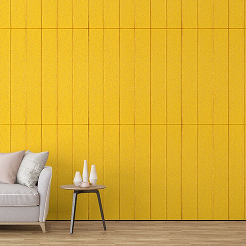 Solid color 3D embossed wall panel waterproof foam interior wall tile