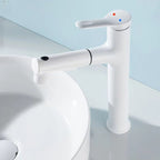 Modern Sink Faucet Solid Color Copper Sink Faucet for Bathroom