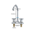 Knob Handle Central Mixer Contemporary Design Basin Faucet 2-Hole Faucet for the Bathroom