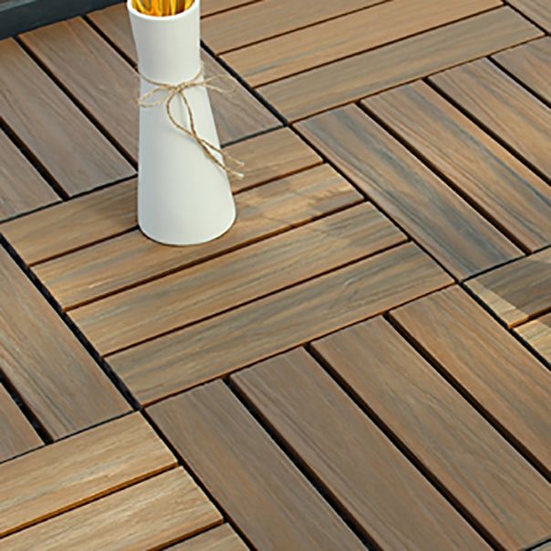 Deck Plank drilled hardwood tiles exterior flooring