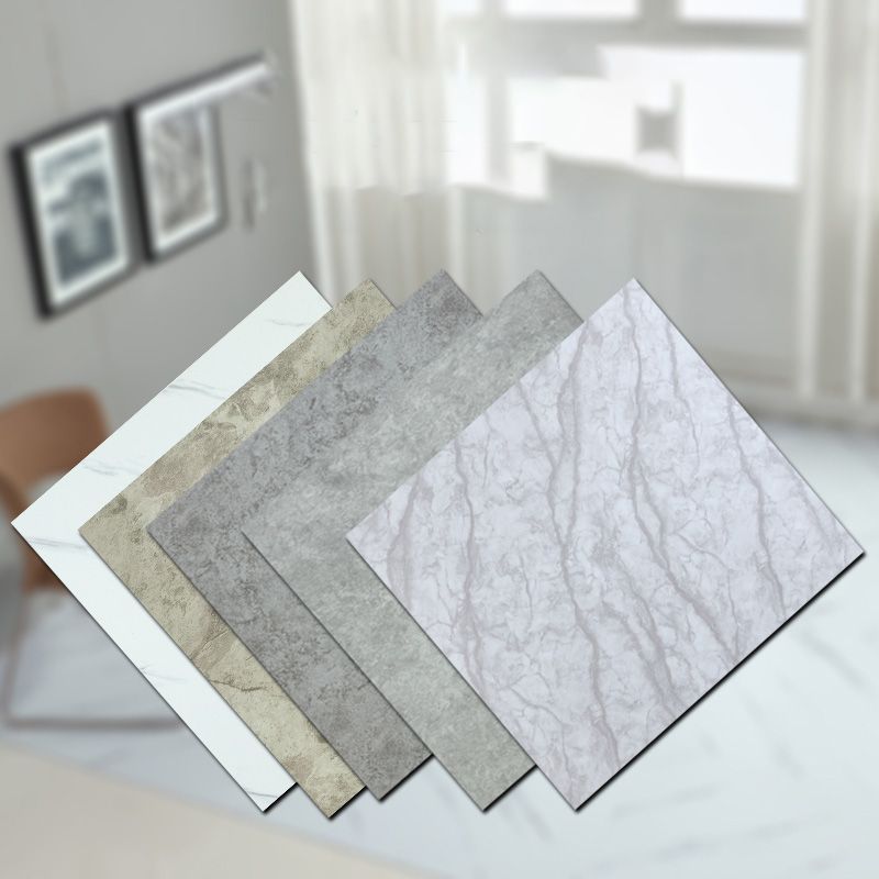 Square fireproof PVC floor coverings, removable and adhesive, waterproof PVC floor coverings