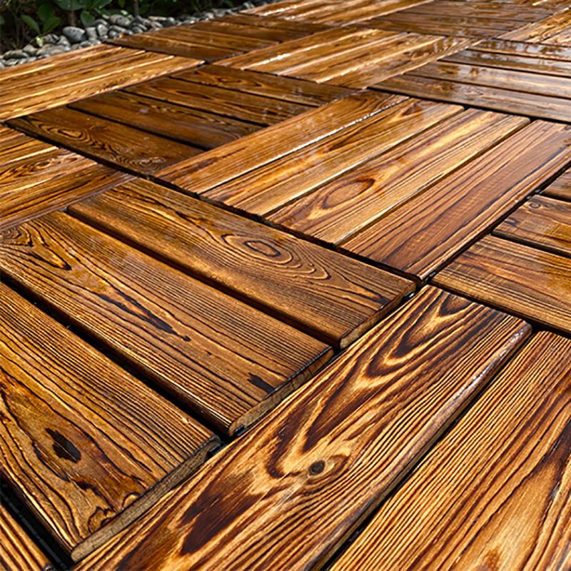 Outdoor composite decking tiles with snap-in stripe detail kit decking tiles