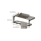 Modern Bathroom Accessories Set Gray Towel Bar Bathroom Shelf Bathroom Hardware