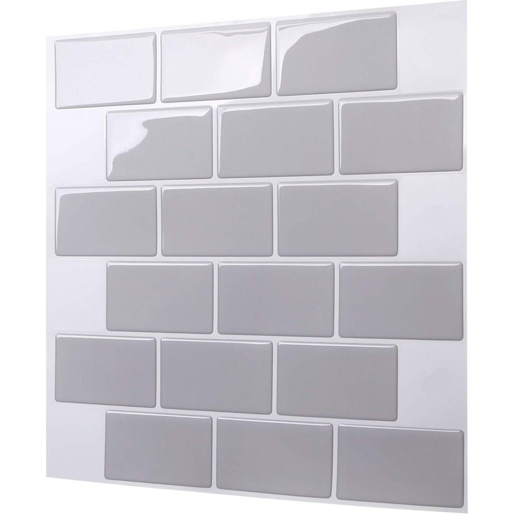 Modern Peel and Stick Wall Tile PVC Offset Joint Peel and Stick Wall Tile