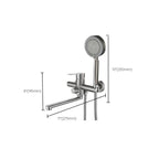 Bathroom Bathtub Faucet Lever Handheld Shower Bathtub Faucet
