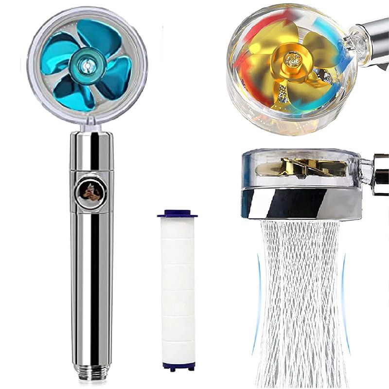 Plastic Hand Shower Standard Round Spray Nozzle with Swivel Attachment