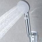 Modern adjustable shower head metal 3 spray functions shower head combi