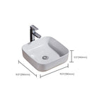 Modern Sink Solid Color Porcelain Sink