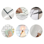 Wall tiles paste wallpaper Floral check pattern wallpaper tile