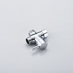 Home Round Dual Shower Heads Modern Style Wall Mounted Metal Dual Shower