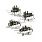 Minimalism Matte Metal Bathroom Accessory Set Modern Bathroom Rack