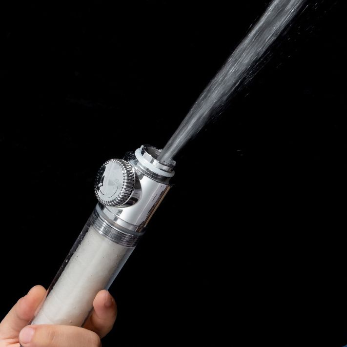Contemporary Handheld Supercharged Showerhead Round Turbo Spray Head